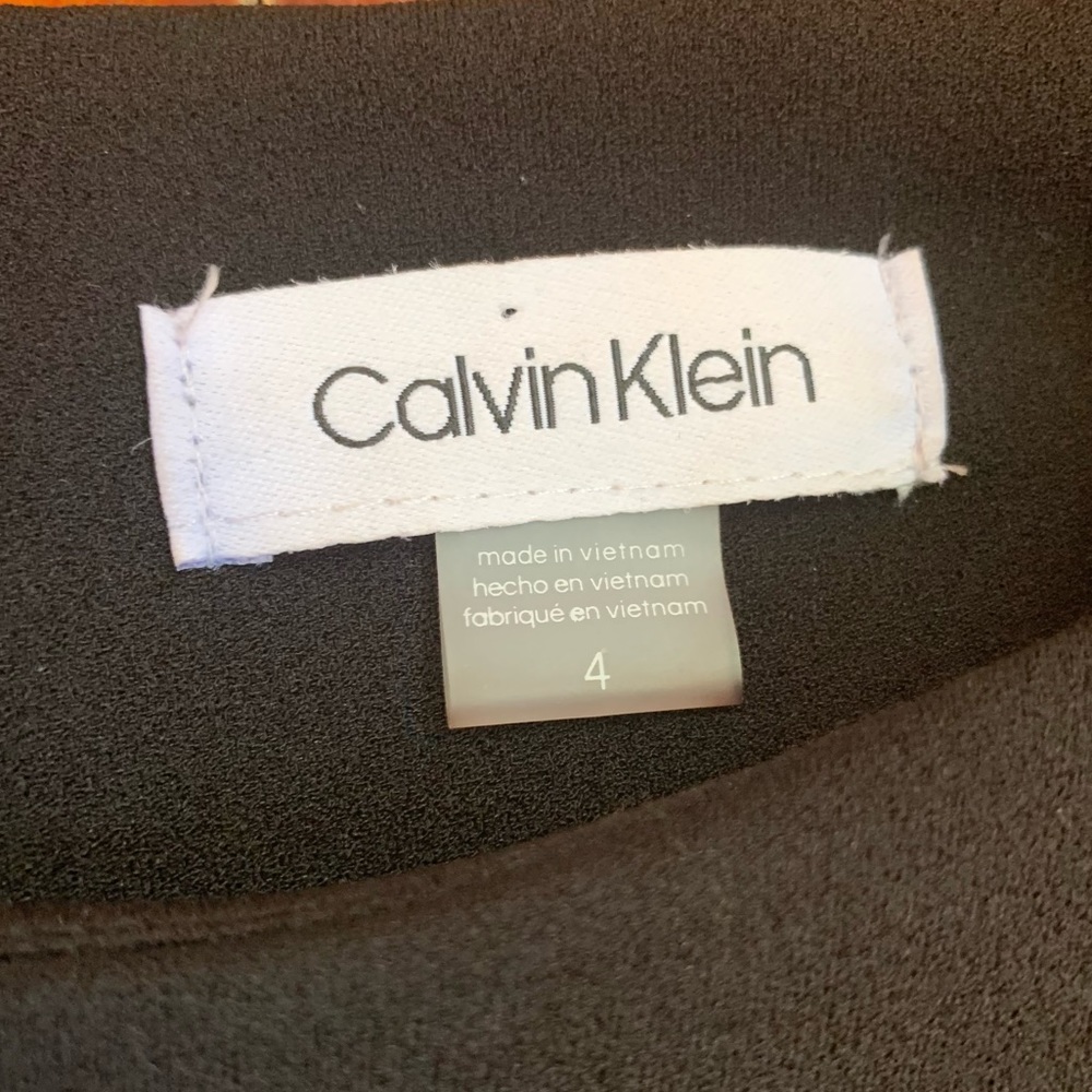 Calvin Klein Womens Wide Leg Jumpsuit Jumper Black  Belt Short Sleeve - Picture 4 of 15